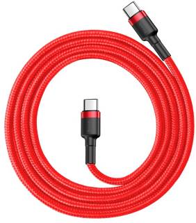 Кабель Baseus USB-C to USB-C 1.0m USB 3.1 3A red CATKLF-G09