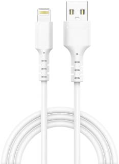 Кабель Grand-X USB 2.0 AM to Lightning 1.0m 2.4A white PL-05W