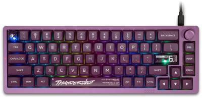 Клавиатура Thunderobot VIC68 Gateron Magnetic Jade Switch Purple USB UA 6932066317201