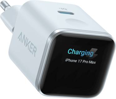 Зарядка ANKER USB-C 45W Smart Display blue A121DG31