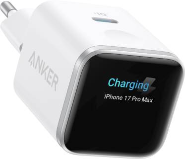 Зарядка ANKER USB-C 45W Smart Display white A121DG21