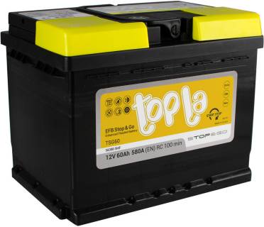 Аккумулятор Topla 60 Ah/12V  EFB Euro 112 060