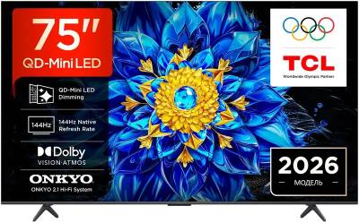 Телевизор Tcl 75 QD-Mini LED P8L Dimming TV 2026 75P8L