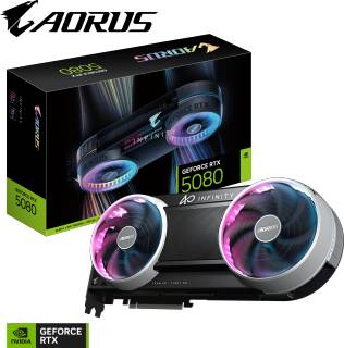 Видеокарта Gigabyte AORUS GeForce RTX 5080 INFINITY 16GB GV-N5080AORUS IF-16GD