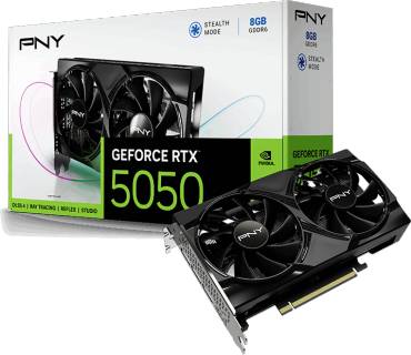 Видеокарта PNY GeForce RTX 5050 Dual Fan Graphics Card 8GB VCG50508DFXPB1