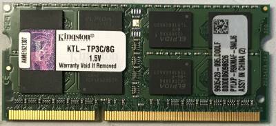 Память Kingston So-Dimm DDR3 8GB 1600MHz CL11 KTL-TP3C/8G