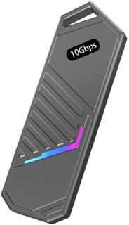Карманы Dynamode M.2 SSD NVMe to USB-C USB 3.2 Gen2 aluminum black DM-CAD-SSD14-N