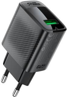 Зарядка ACEFAST USB-A 20W + Type-C cable A90 Fast Charger Black 6974316280064