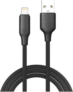 Кабель ColorWay USB 2.0 AM to Lightning 2.0m 3A TPE embossed black CW-CBUL102-BK