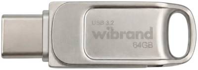 Флешка Wibrand 64GB Bee Silver USB 3.2/Type-C WI3.2TC/BE64TC039S