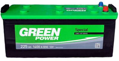 Аккумулятор Green Power Standart 225Ah бокова(+/-) (1400EN) 22366