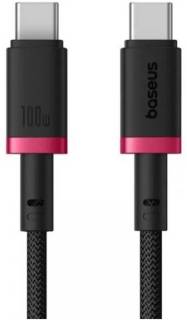 Кабель Baseus USB-C to USB-C 1.0m 100W red/black P10377803U01-01