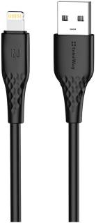 Кабель ColorWay USB 2.0 AM to Lightning 2.0m 3A textured PVC black CW-CBUL095-BK