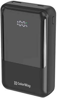 Павербанк ColorWay 20 000 mAh DigiPower PD/45W, QC/4.0, Black CW-PB200LP04BK