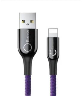 Кабель Baseus USB 2.0 AM to Lightning 1.0m 2.4A purple CALCD-05