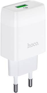 Зарядка HOCO C72Q Glorious USB QC3.0 18W White 6931474732514