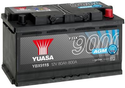 Аккумулятор Yuasa 12V 80Ah AGM Start Stop Plus Battery YBX9115
