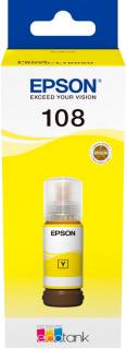Чернило Epson 108 EcoTank Yellow ink bottle C13T09C44A
