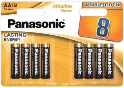 Батарейка Panasonic AA Alkaline Power лужна 8pcs Blister LR6T/8B