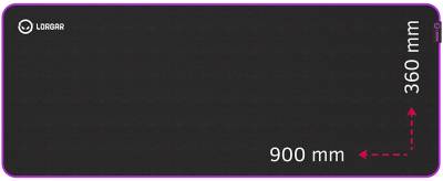 Коврик Lorgar Main 319 Black/Purple LRG-GMP319