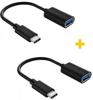 Аксессуар XoKo OTG USB 2.0 AF to USB-C 0.11m 2PCS black XK-AC230-BK2