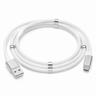 Кабель XoKo USB 2.0 AM to USB-C 1.0m 2.4A white XK-UTC-001-WH