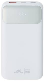 Павербанк RivaCase 10000mA, 22.5W, QC/PD, white RIVAPOWER VA2211 (White)