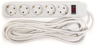 Фильтр PowerPlant 5 м, 5 розеток, евростандарт (JY-1056/5) PPSA10M50S5