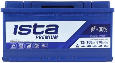 Аккумулятор ISTA Premium 100Ah 870A R+ (L5)