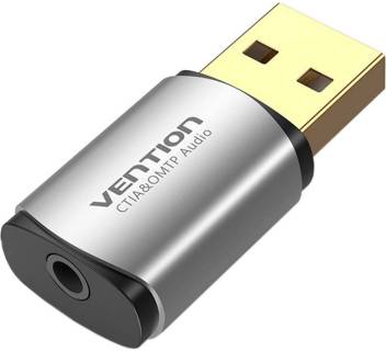Аудиокарта Vention Audio USB 1х3,5mm jack 4pin Metal (OMTP-CTIA) CDLH0