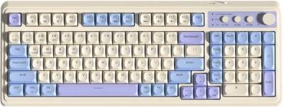 Клавиатура Aula S99 Wireless/Bluetooth/USB UA White/Purple 6948391209906