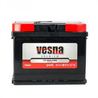 Аккумулятор Vesna 66 Ah/12V Premium Euro 415 266