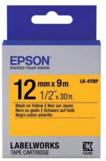 Картридж Epson Tape -LK-4YBP Black/Yellow C53S654008