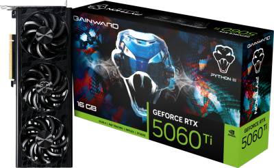 Видеокарта Gainward GeForce RTX 5060 Ti Python III 16GB NE7506T019T1-GB2061T