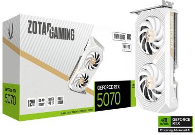 Видеокарта ZOTAC GAMING GeForce RTX 5070 Twin Edge OC White Edition 12GB ZT-B50700Q-10P