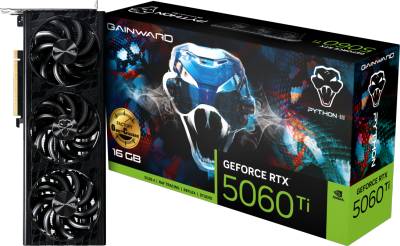 Видеокарта Gainward GeForce RTX 5060 Ti Python III OC 16GB NE7506TS19T1-GB2061T