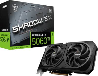 Видеокарта MSI GeForce RTX 5060 Ti 16GB SHADOW 2X OC PLUS RTX 5060 Ti 16G SHADOW 2X OC PLUS
