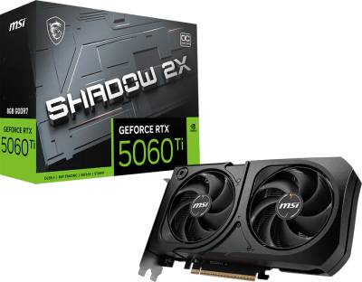 Видеокарта MSI GeForce RTX 5060 Ti 8GB SHADOW 2X OC PLUS RTX 5060 Ti 8G SHADOW 2X OC PLUS