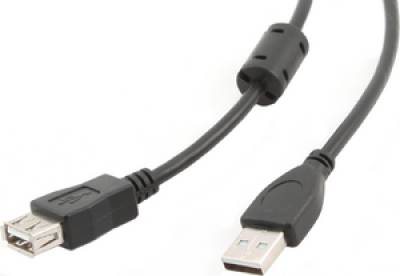 Кабель Gembird CCP-USB2-AMAF-15C (AM/AF) 4.5 м black