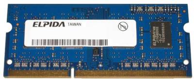 Память ELPIDA So-Dimm DDR3 2GB 1066MHz CL7 EBJ21UE8BDS0-AE-F