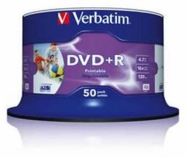 Диск Verbatim Cake Box Wide Inkjet Printable No ID Brand 43512