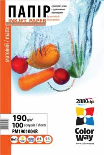 Фотобумага ColorWay 10x15 (ПМ190-100) PM1901004R