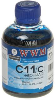 Чернило WWM CANON CL511/513/CLI521C Cyan C11/C