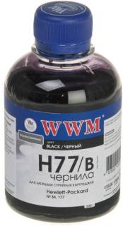 Чернило WWM HP C8719/С8721/С5016 Black H77/B