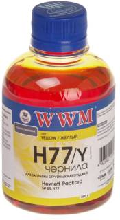 Чернило WWM HP C8719/С8721/С5016 Yellow H77/Y