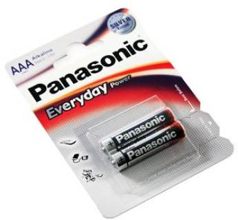 Батарейка Panasonic EVERYDAY POWER AAA BLI 2 ALKALINE LR03REE/2BR