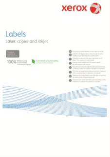 Фотобумага Xerox Наклейка Xerox Mono Laser 65UP (rounded) 38.1x21.2mm 100л 003R93177