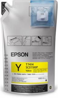 Чернила Epson Чернила Epson для SC-F6000/7000 UltraChrome DS Yellow (1Lx6packs) C13T741400