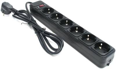 Фильтр Gembird Power filtr 3,0м Power Cube SPG6, 6 розеток, чорний SPG6-G-10B