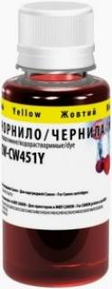 Чернило ColorWay Canon CLI-451 100мл Yellow CW451Y CW451Y01